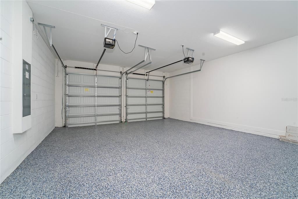 Garage with Epoxy Flooring