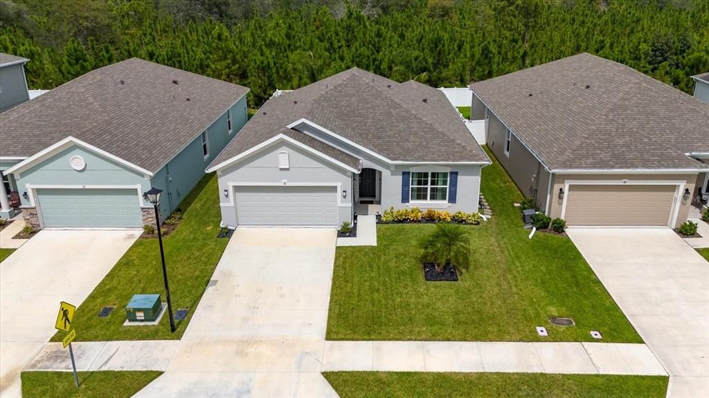 Quiet neighborhood with sidewalks.