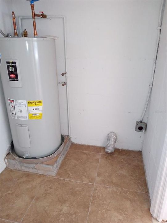 Laundry and water heater