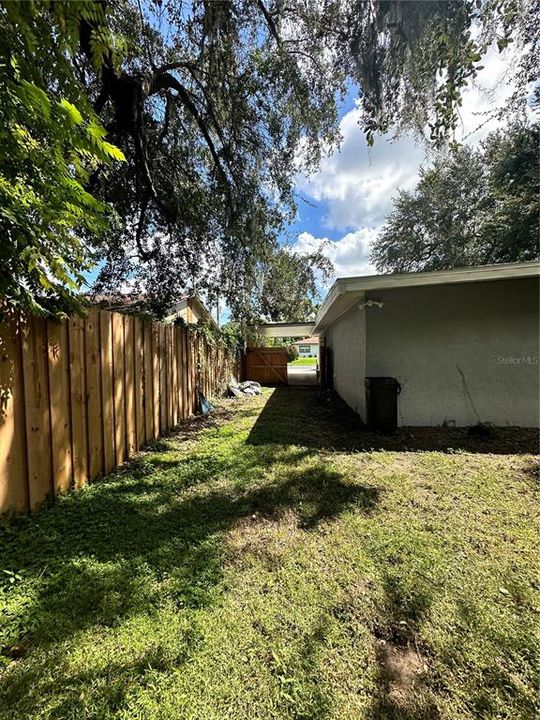 Side Yard with Gate