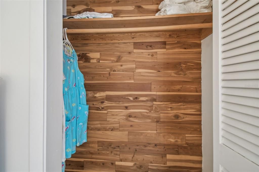 Cedar closet