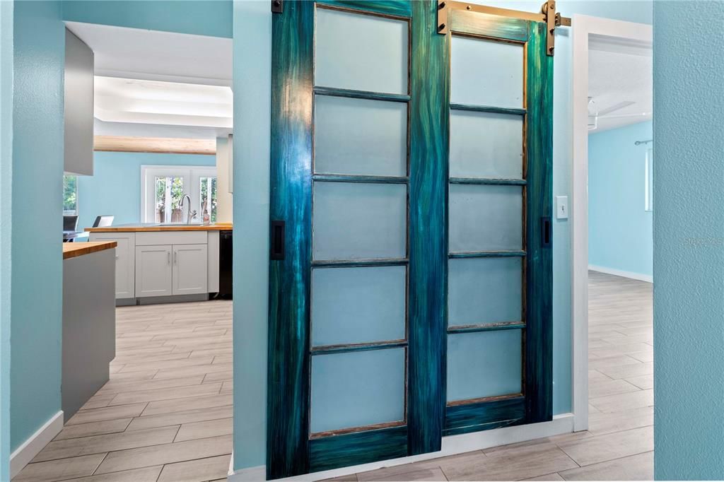 Entry to Kitchen - Behind the doors is Pantry or Closet space