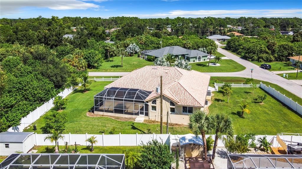 AERIAL VIEW OF THE HOME