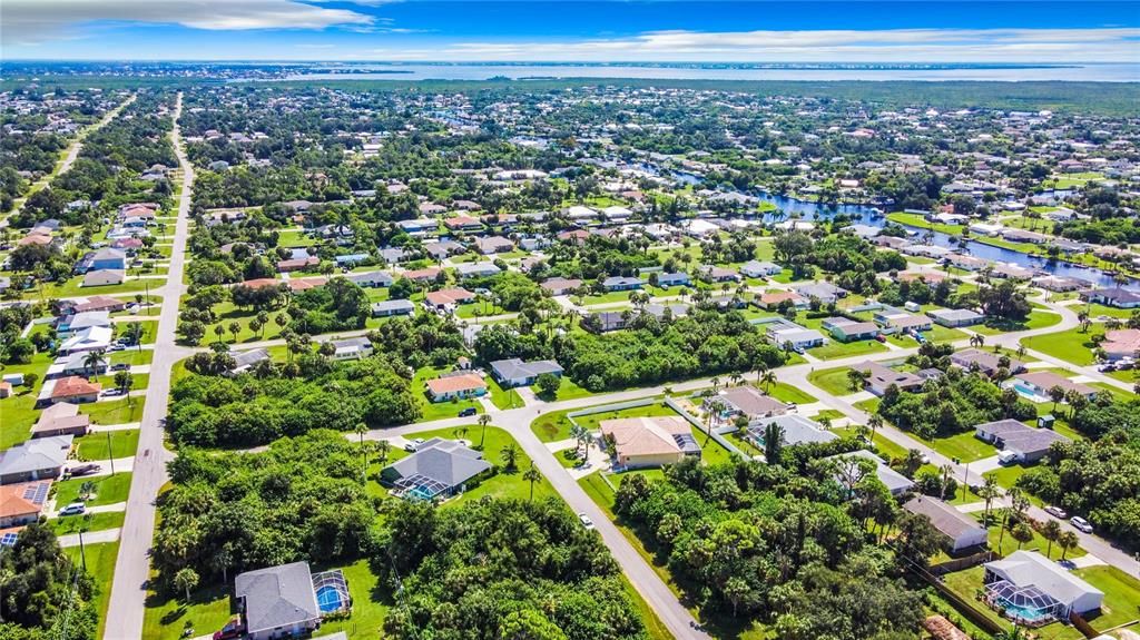 AERIAL VIEW OF THE HOME