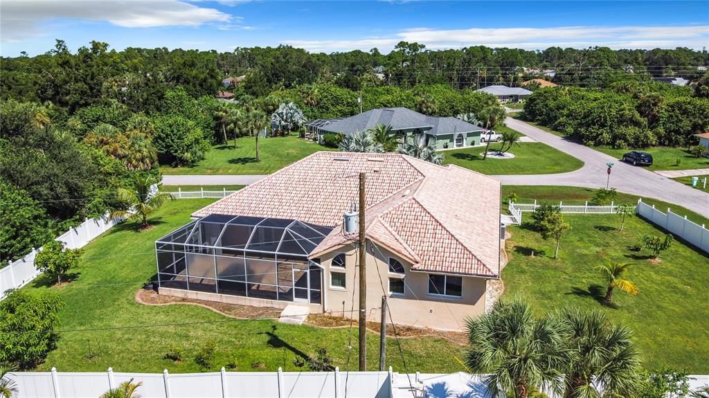 AERIAL VIEW OF THE HOME