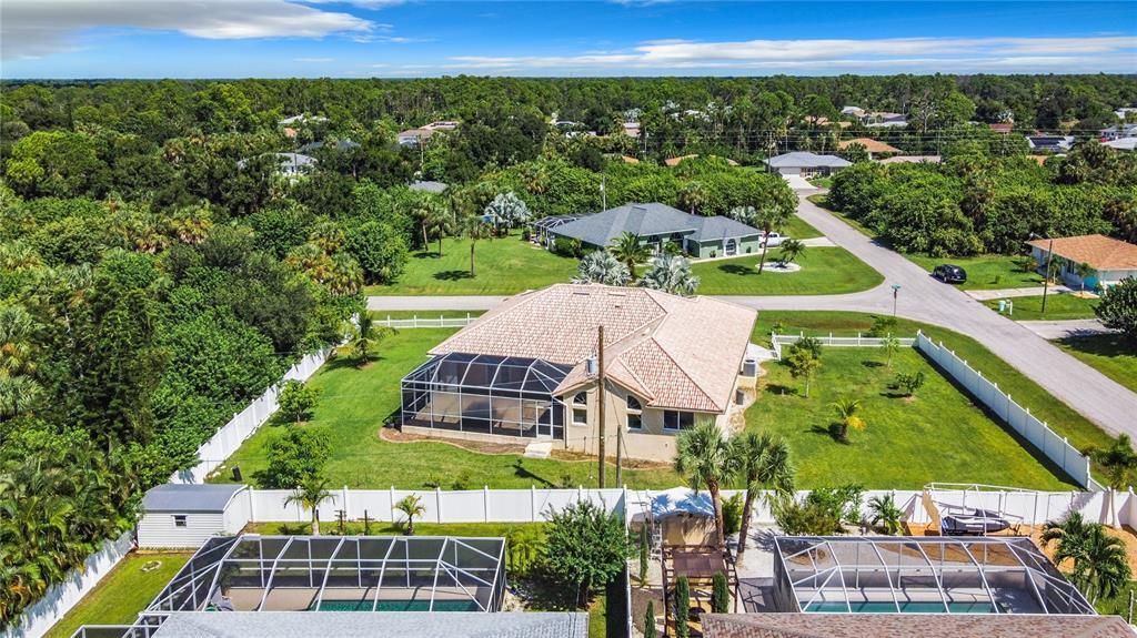 AERIAL VIEW OF THE HOME