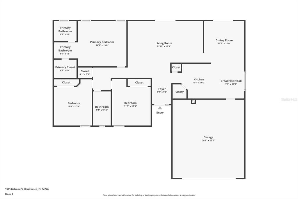 На продажу: $345,000 (3 спален, 2 ванн, 1541 Квадратных фут)