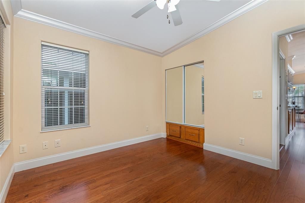 2nd bedroom with deep closet and bottom drawers