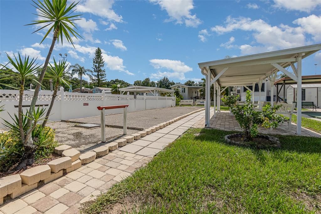 Private pool and hot tub located within fenced area