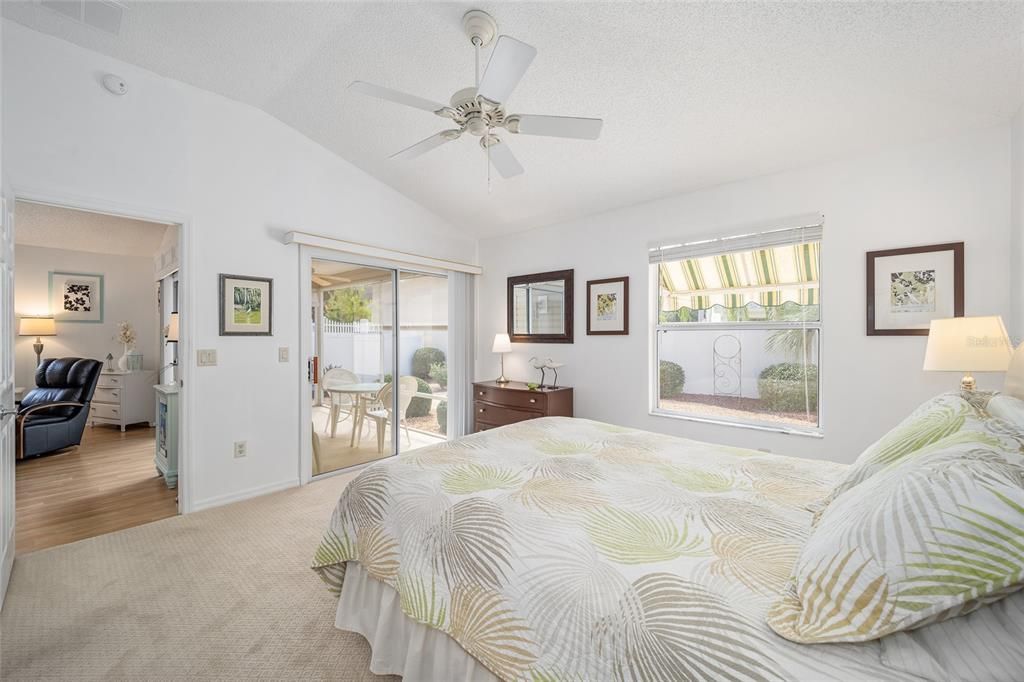 Primary Bedroom with Slider to Covered Lanai