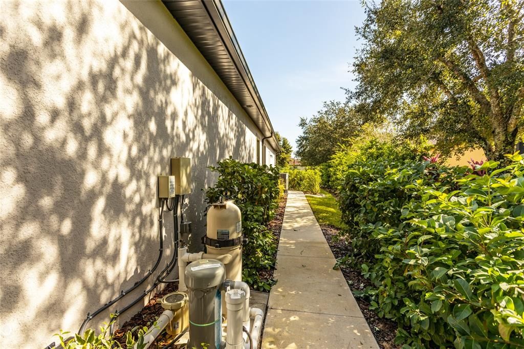 SIDEWALK TO REAR OF HOUSE