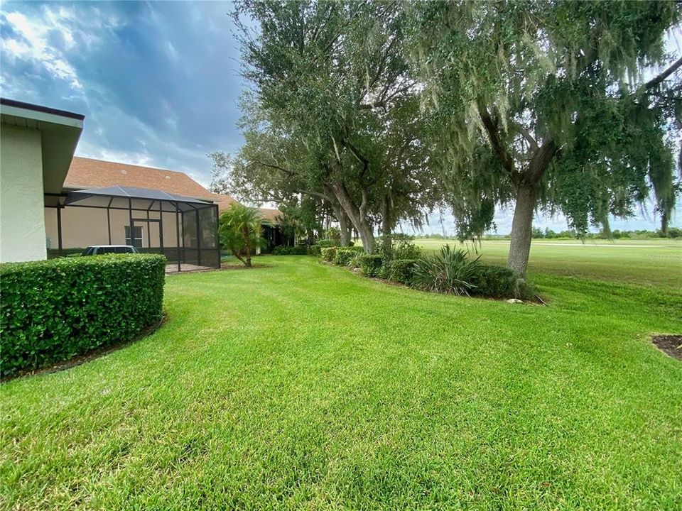 Spacious Back Yard with Trees to Line the Lot