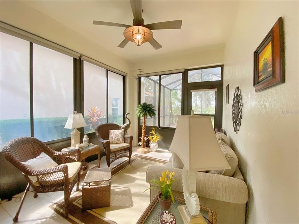 Florida Room with access to Screened Birdcage