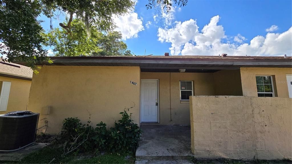 Backdoor - Facing Shared driveway