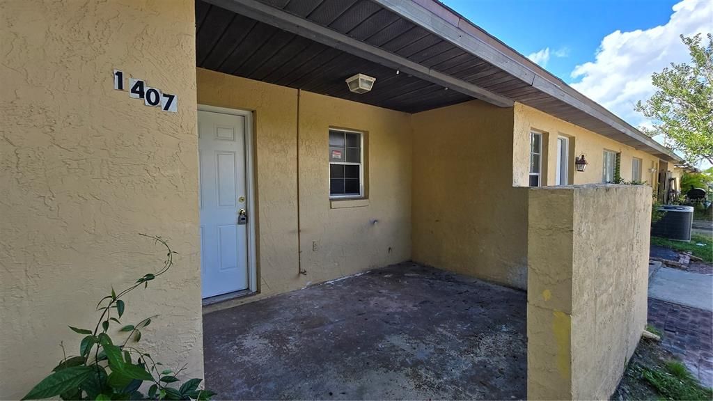 Backdoor - Facing Shared driveway