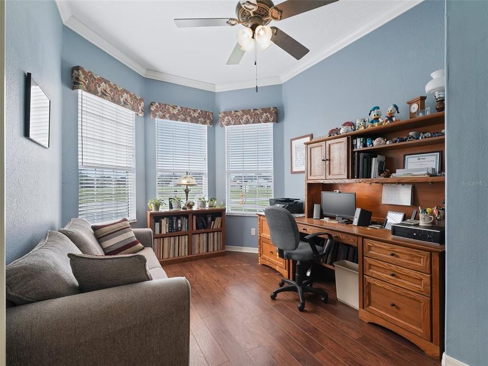 Bedroom 3 w/Laminate flooring & Crown molding