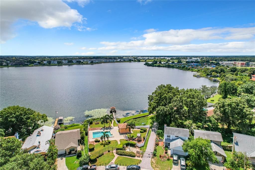 Aerial of the amenities