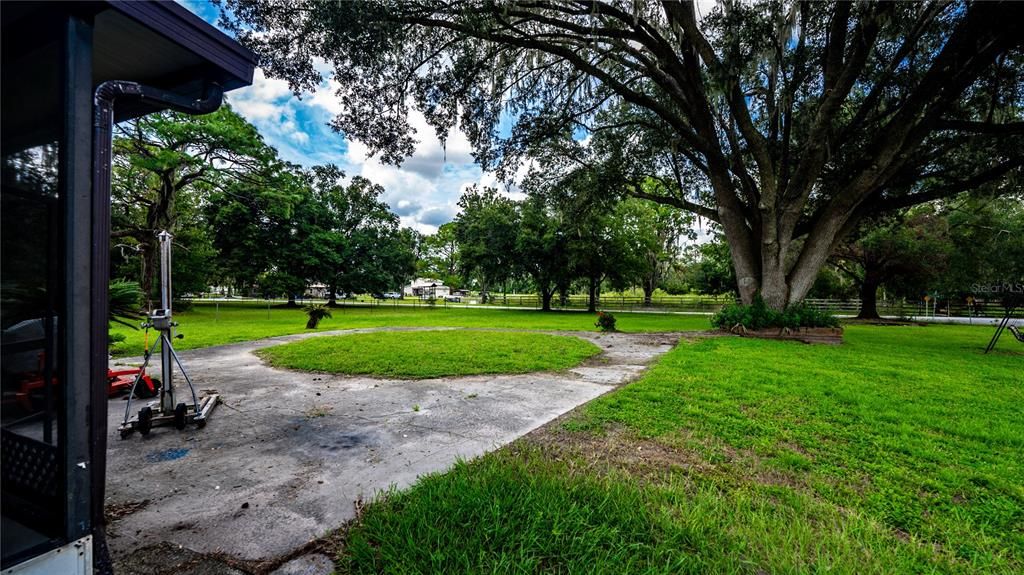 Porch View of North Side Yard