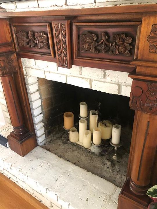 Fireplace in living room