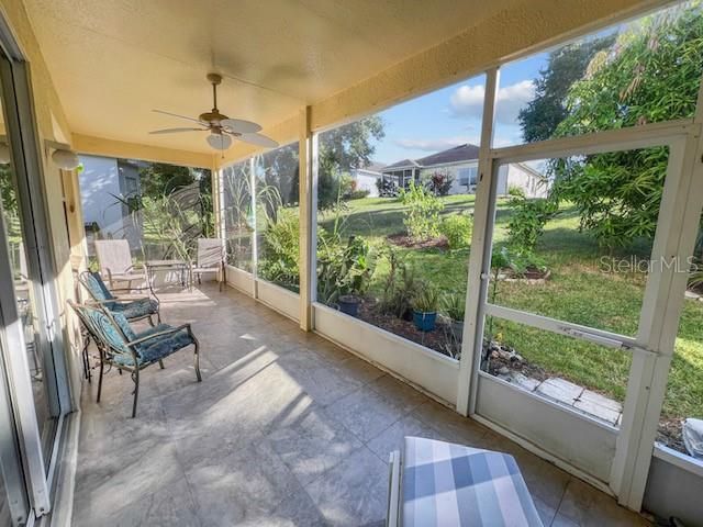 Screened patio