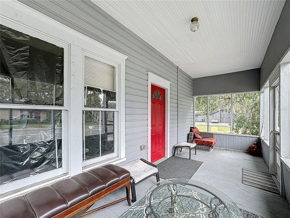 Home 1 entry enclosed porch