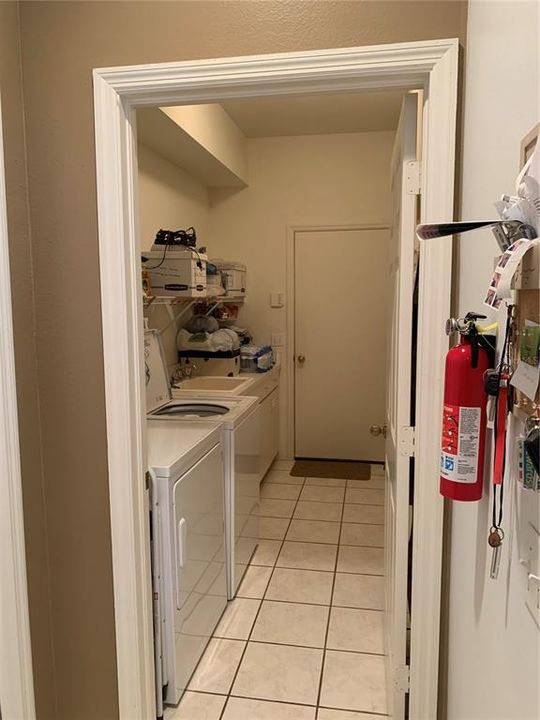 Laundry Room off of kitchen