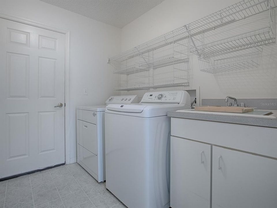 Inside laundry room