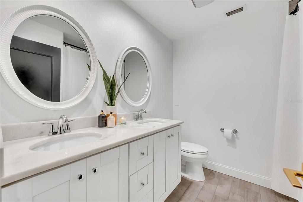 Beautifully renovated second bathroom