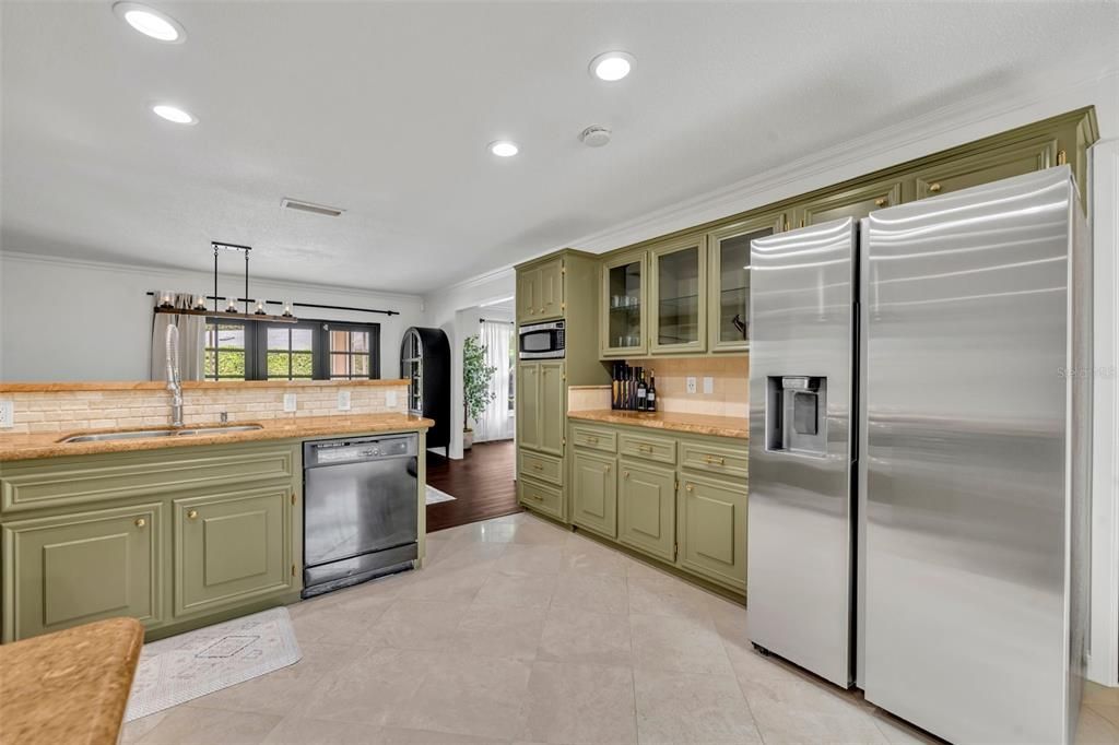 Updated appliances throughout remodeled kitchen