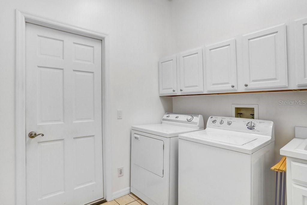 Inside Laundry space with wash tub