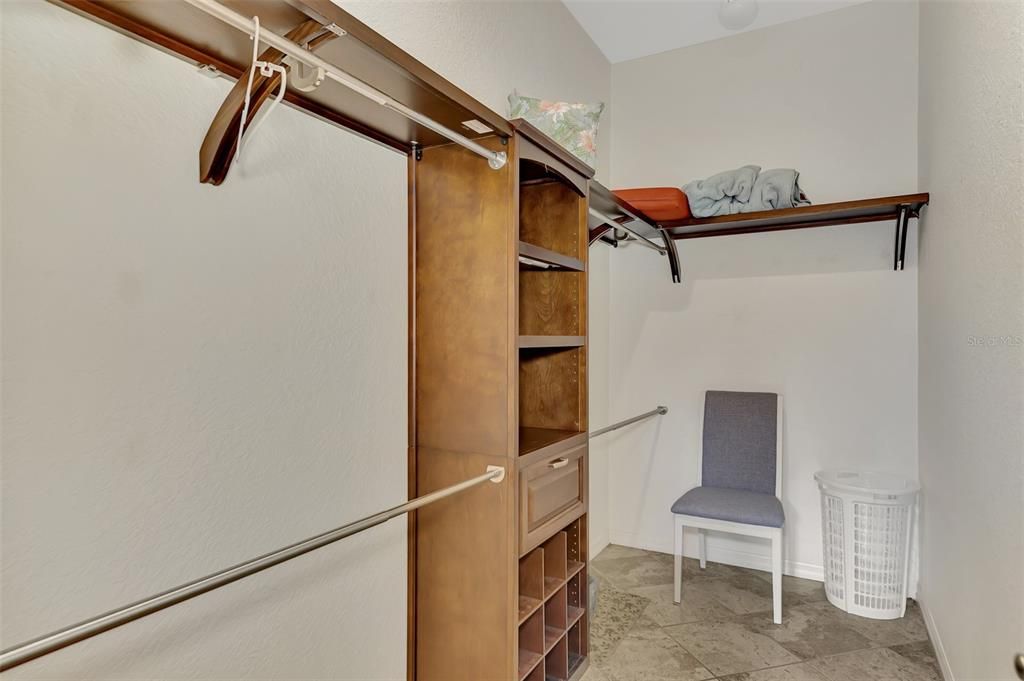 Large Walk-In Closet in your Mater Bedroom