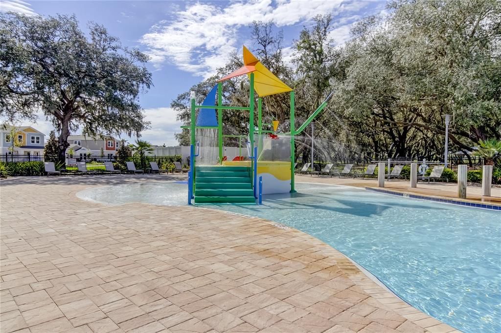 Community Pool with splash pad