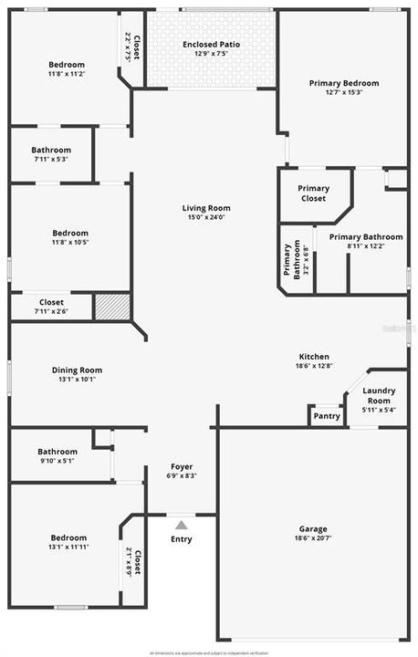 На продажу: $375,000 (4 спален, 3 ванн, 1921 Квадратных фут)