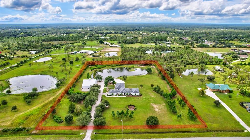 aerial of the entire property