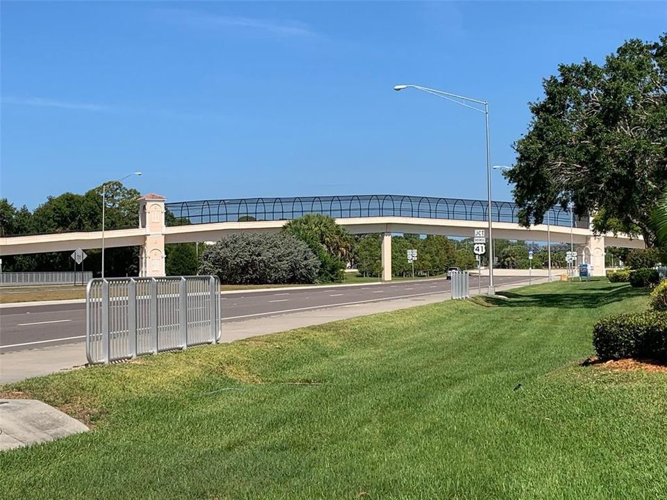 Legacy Trail bridge overpass next to Bird Bay Village.