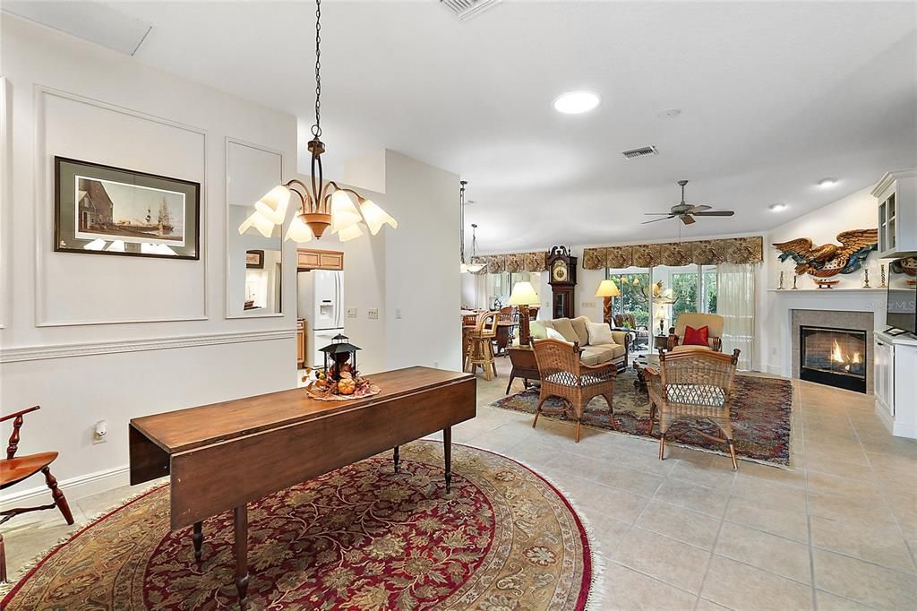 DINING AREA W/ LIVING ROOM VIEW