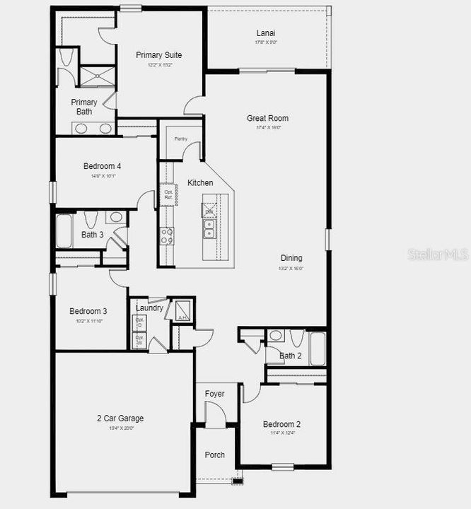 Structural options added include; Covered patio.