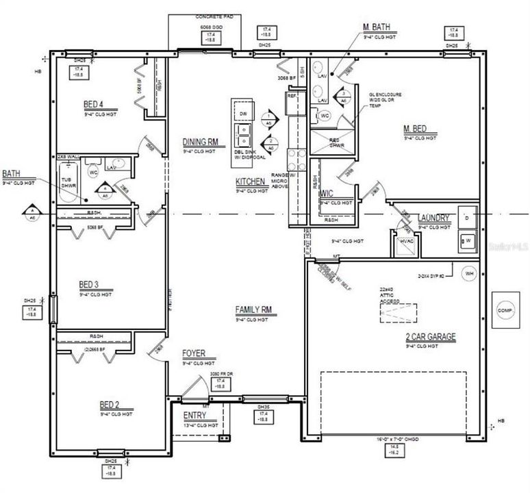 На продажу: $315,000 (4 спален, 2 ванн, 1630 Квадратных фут)