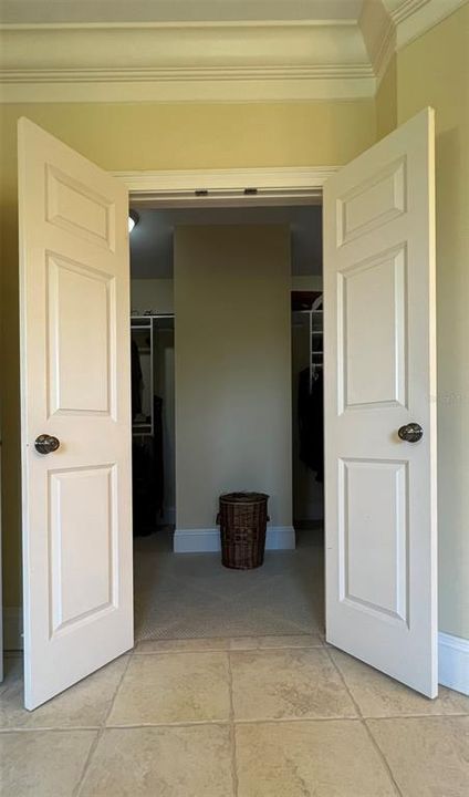 Master bedroom closet