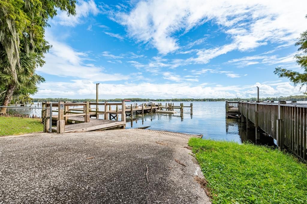 COMMUNITY BOAT RAMP.