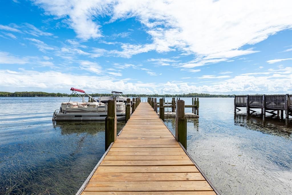 COMMUNITY DOCK/BOAT SLIPS.