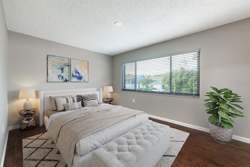 All of the bedrooms can be found upstairs including the generous PRIMARY SUITE delivering a large window for great NATURAL LIGHT, WALK-IN CLOSET and private en-suite bath. Virtually Staged.