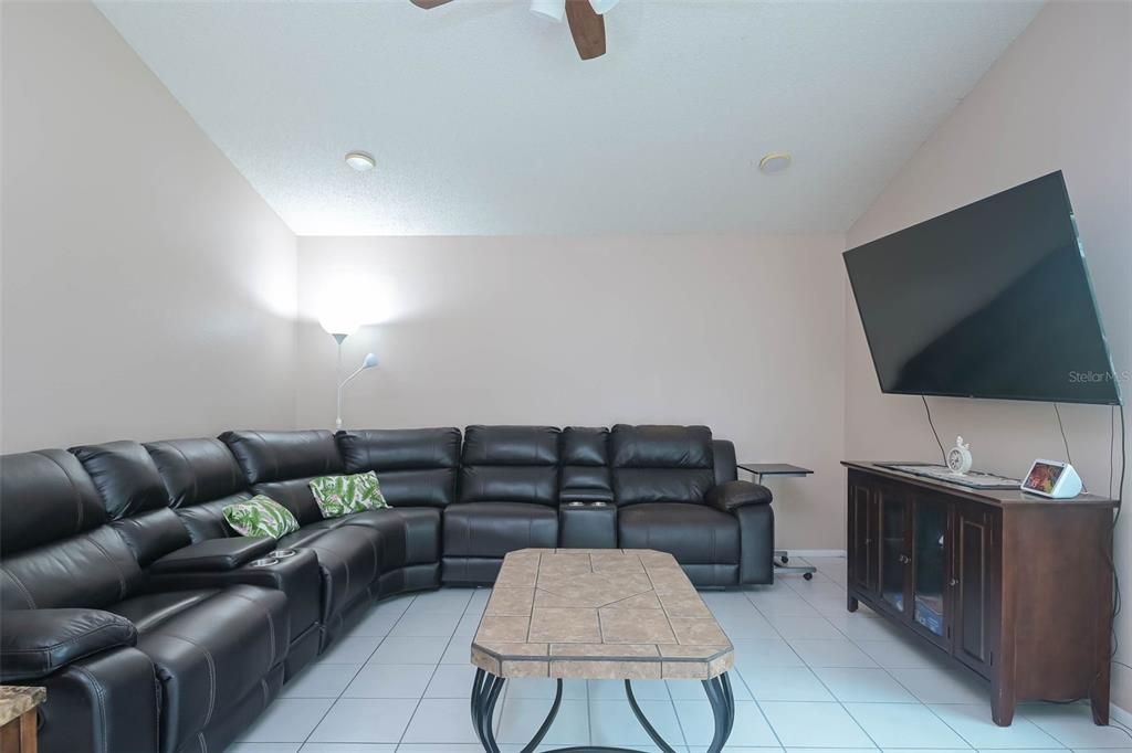 Family Room off pool area.