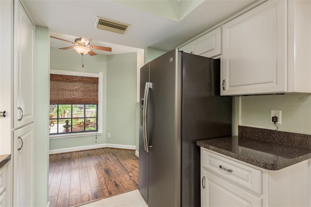 Kitchen with slate appliances