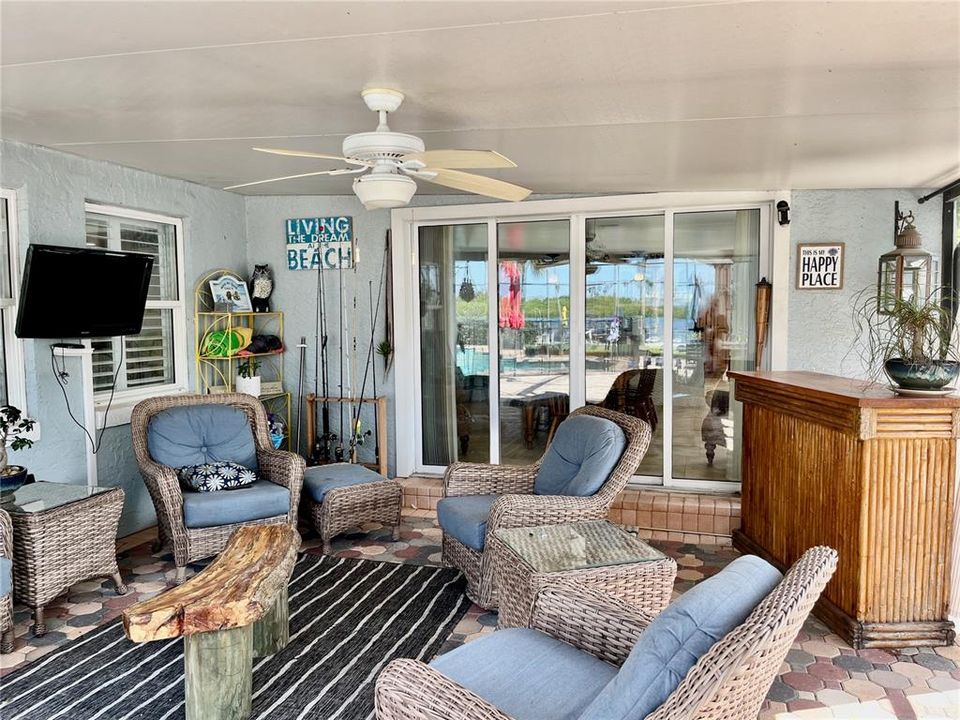 OUTSIDE SEATING AREA OFF DINING ROOM AND KITCHEN