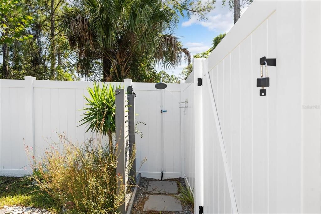 Outdoor shower