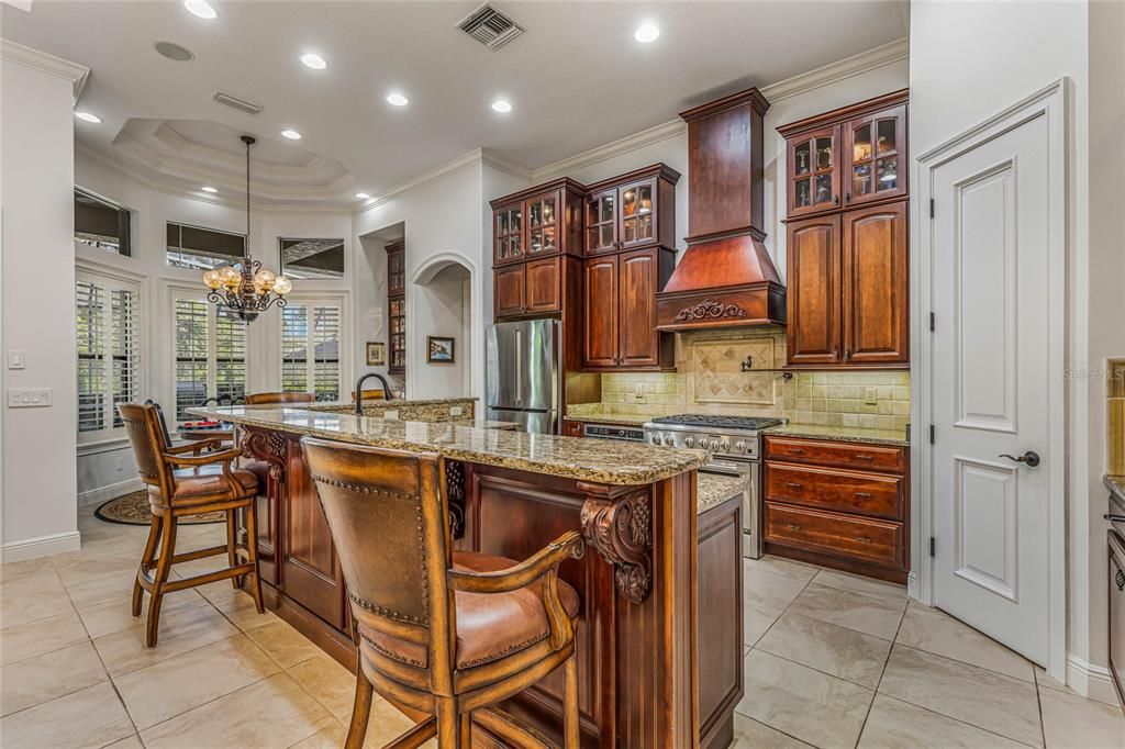 Kitchen with walk-in pantry