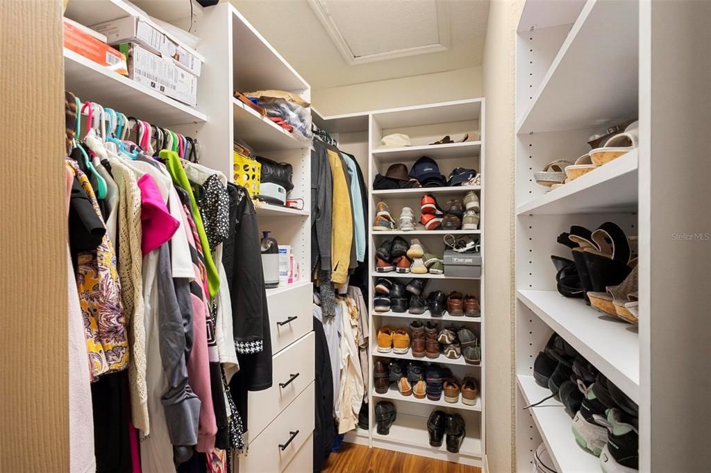 Owner's Custom walk-in Closet