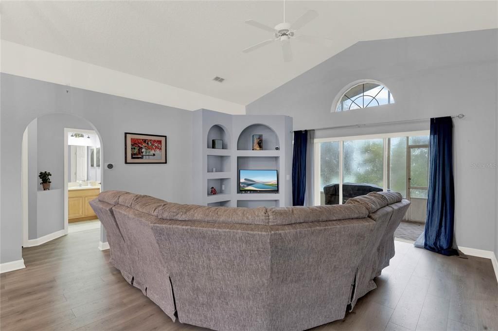 View of Living Room with Split Floor Plan Additional Room Entry/ Hallway