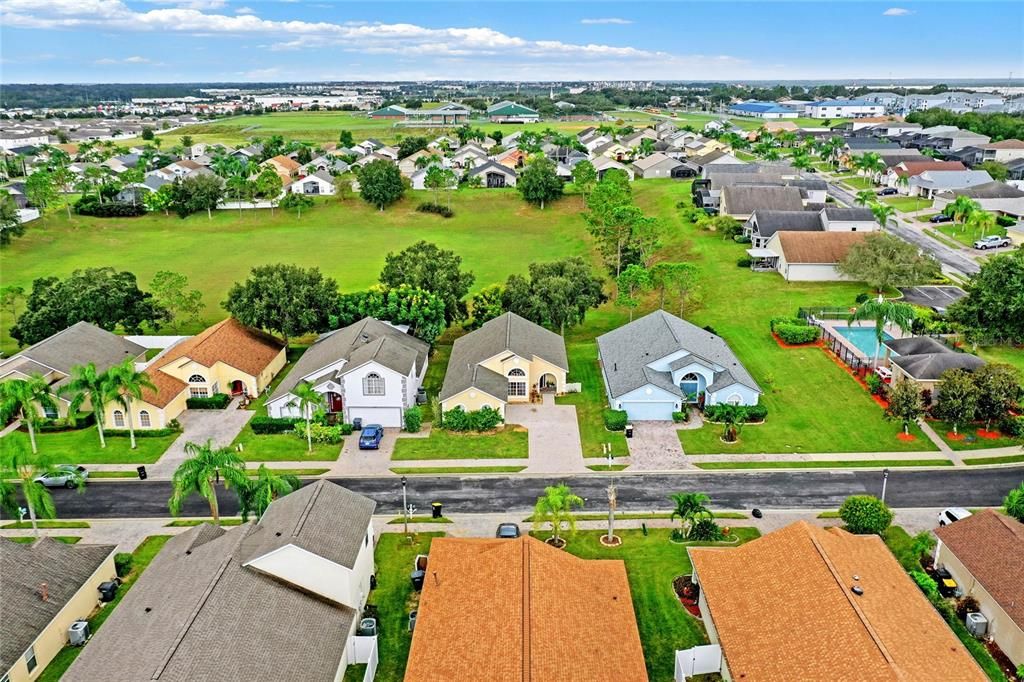 Drove View of Neighborhood and Pool